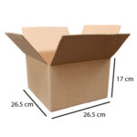 25 Cajas 26.5x26.5x17 Cm Corrugado Para Envios/e-commerce