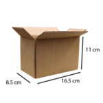 10 Cajas 16.5 x 8.5 x 11 Cm Corrugado Para Envios/e-commerce