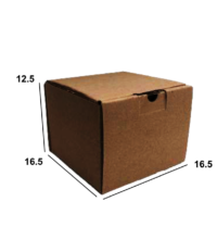 50 Cajas De Cartón 22x16.5x5.5 Cm Para Envíos O Alimentos