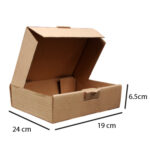 10 Cajas De 24 x 19 x 6.5 Cm Corrugado para Envios O Alimentos
